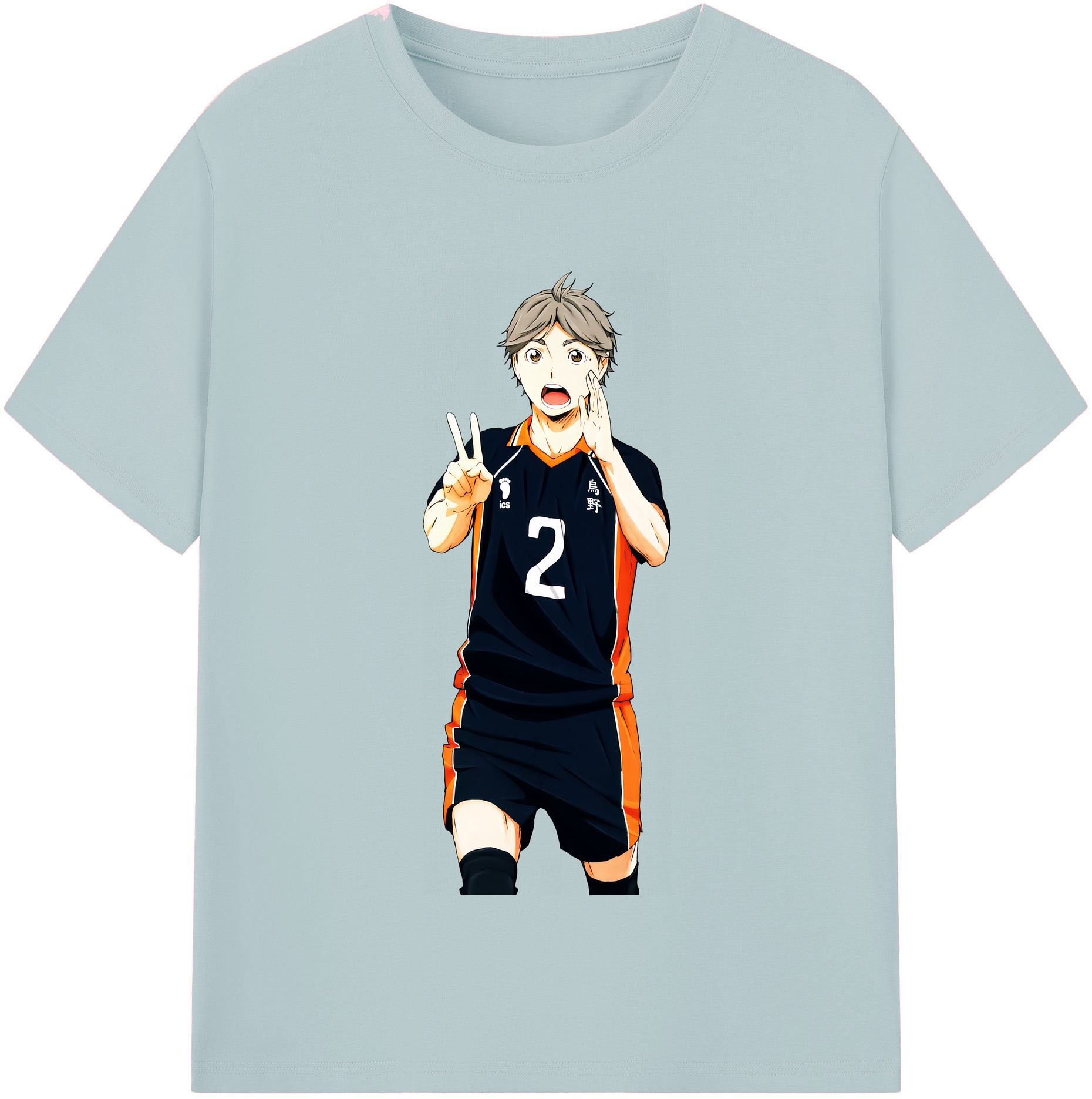 （画像用） ハイキュー!! Haikyu!! 綿100％半袖Tシャツ（フロントプリント）